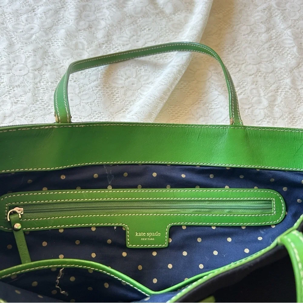 Kate spade black Green bag